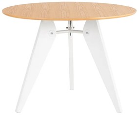 Okrúhly stôl nera ø 100 cm bielo-hnedý MUZZA