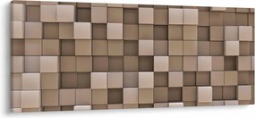Obraz - Béžové kocky (120x50 cm)