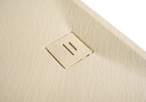 Erga Hyper, SMC sprchová vanička 120x80x2,6 cm + sifón, béžová matná, ERG-V06-SMC-8012S-BG