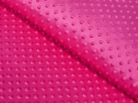 Biante Detská obliečka na vankúš Minky 3D bodky MKP-018 Purpurová 30 x 50 cm