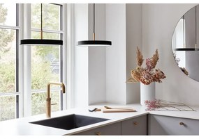 Čierne LED závesné svietidlo so stmievačom s kovovým tienidlom ø 31 cm Asteria Plus Mini – UMAGE