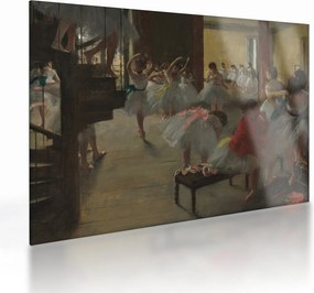 Sklenený obraz - Edgar Degas, The Dance Class, reprodukcia (70x50 cm)