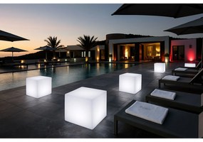 LED svietiaci taburet, 40 x 40 x 40 cm
