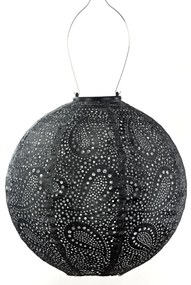 SOLÁRNY LAMPÁŠ ROUND 28,9X30 CM TMAVOSIVÁ