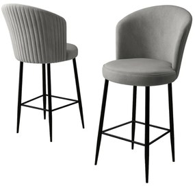 Sada barových stoličiek Fora Grey and Black, 4 ks