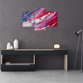 Obraz - ružovo modrej farby (90x60 cm)