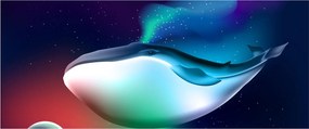 Obraz - Vesmírna veľryba (120x50 cm)