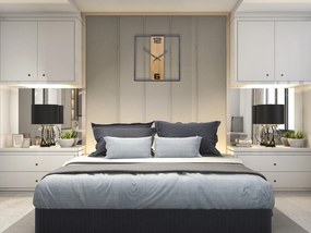 Nástěnné hodiny Arabic Ramka 50 cm hnědé/černé