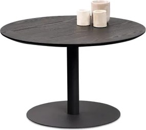 Okrúhly konferenčný stolík Ida, 60 cm, čierny jaseň%
