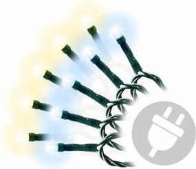 Nexos 39235 Vianočná svetelná reťaz 40 LED - 9 blikajúcich funkcií - 3,9 m