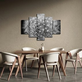 Obraz sivej púpavy (150x105 cm)