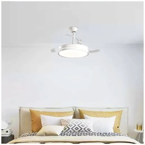 Aigostar - LED Stmievateľný stropný ventilátor LED/36W/230V 2700-6500K + DO biela