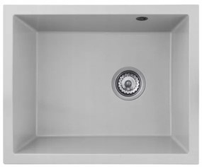 Gamma Decor 5040, 1-komorový granitový drez 560x460x180 mm, biela, GMA-ZLE000082