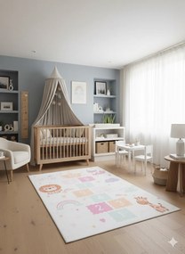 Detský koberec KIDS 2409022D-2 obdĺžnikový – polyester Rozmer: 80x150 cm