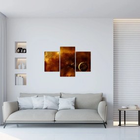Obraz - Planéty s hmlovinou (90x60 cm)