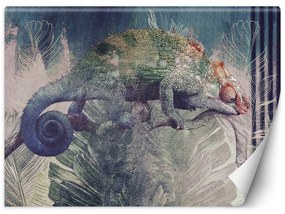 Gario Fototapeta Chameleón na vetve v džungli Materiál: Vliesová, Rozmery: 200 x 140 cm