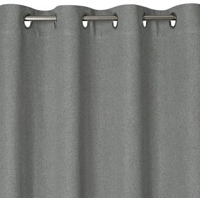 ZATEMŇOVACÍ ZÁVES NA KRÚŽKOCH LIDIA 140X250 CM STRIEBORNÁ