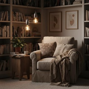 Toolight Toolight, stropná lampa závesná 1xE27, APP358-1CP, chróm, OSW-08424