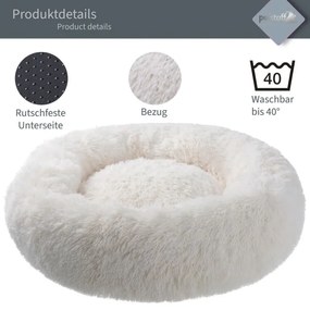 PETSTUFF pelech pre psa, okrúhly, béžový, 60 cm