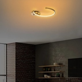 LED stropné svietidlo v zlatej farbe 33x46 cm Moon – Opviq lights