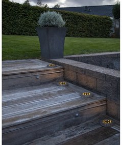 Súprava 2 vonkajších solárnych LED svietidiel Star Trading Lawnlight, ø 11 cm