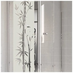 Vodoodolná samolepka do sprchy Ambiance Bamboo