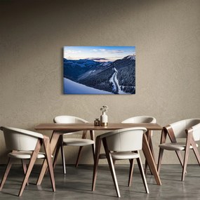 Obraz zasneženého svahu (90x60 cm)