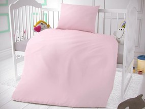 Bavlnené obliečky do detskej postieľky Ružové  90x135/45x60 cm