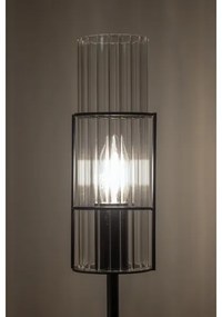 Markslöjd 108556 - Stolná lampa TUBO 1xE14/40W/230V 65 cm čierna/číra