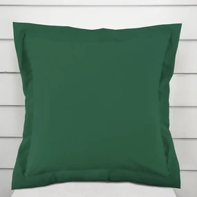 Biante Bavlnená saténová obliečka na vankúš s lemom ST-014 Zelená 60 x 60 cm