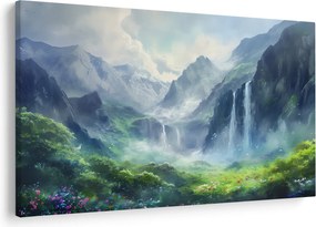 Obraz - Údolie vodopádov (90x60 cm)