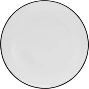 Plytký tanier Luna Black Line 27 cm, biely%