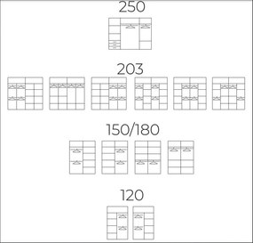 Šatníková skriňa Klasik 203, čierna