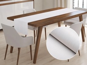 Biante Dekoračný behúň na stôl BKM-301 Krémový melír 35x180 cm
