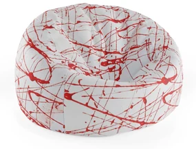 Sablio Sedací vak Cocoon Krvavé cákance - 115 x 75 cm x 45 cm