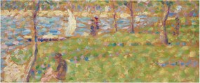 Obraz - Georges Seurat, Study for "La Grande Jatte", reprodukcia (120x50 cm)