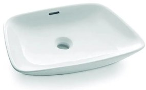 Bathco 0091 - Umývadlo na dosku ANABEL 50x36 cm porcelán/biela