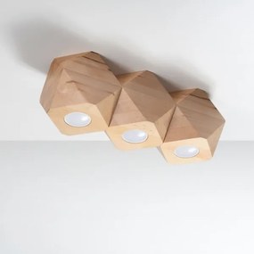 Sollux SL.1010 - Stropné svietidlo WOODY 3xGU10/40W/230V