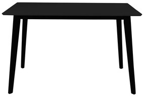 Jedálenský stôl s čiernou doskou 70x120 cm Vojens – House Nordic
