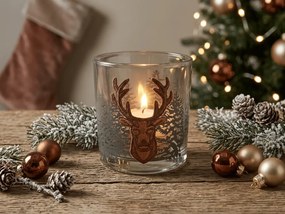 Svietnik na čajové sviečky FOREST DEER 8 cm