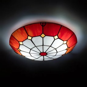 Brilagi - Tiffany vitrážové stropné svietidlo SIENNA 2xE27/60W/230V priemer 40 cm