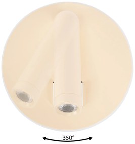 Toolight Toolight, LED nástenné svietidlo 16x14cm, 10W, APP1615-1W, béžová, OSW-06530