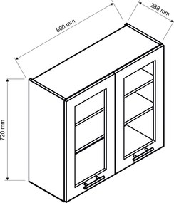 KUCHYNSKÁ LINKA ROSANA TMAVOMODRÁ 260 cm