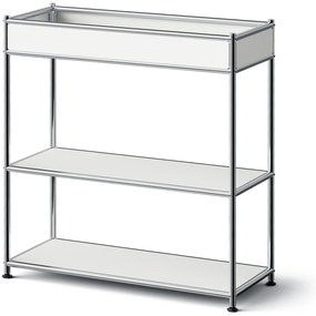 Kovová konzola »CN3 Slim Line« s poličkou, biela