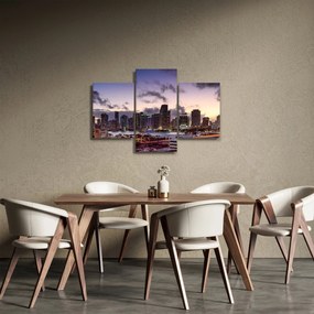 Obraz metropoly s mrakodrapmi (90x60 cm)
