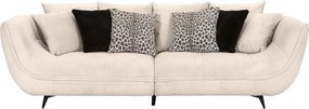 XXXLutz VEĽKÁ POHOVKA, textil, krémová, čierna, biela Stylife - Sedačky - 001877079101