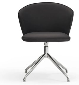 Čierne čalúnené jedálenské kreslá v súprave 2 ks Add – Teulat