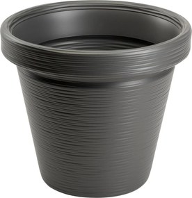 PLASTOVÝ KVETINÁČ SRTIA RIFLO 46X40 CM ANTRACITOVÁ
