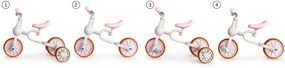 Detský bicykel, odrážadlo v ružovej farbe Ecotoys 4v1