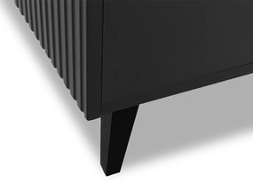 TV stolík s elektrickým krbom HAER - antracitový